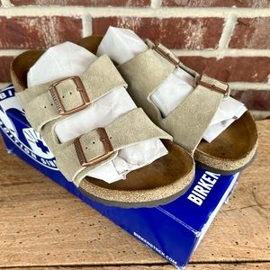 Birkenstock Arizona Soft Footbed Sandal EU 40, 9 US - Taupe